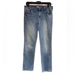 Old Navy Women’s Power Slim Straight Mid Rise Jeans, Size 8 Short